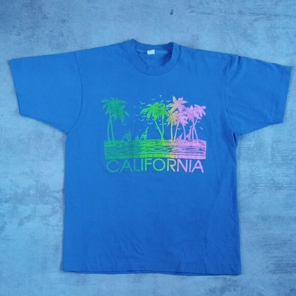 Vintage 90s California Beach Single Stitch T-Shirt Bloopers UNISEX - Picture 3 of 3
